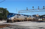 AMTK 192 & 202 lead train P092-24 away from Raleigh Union Station